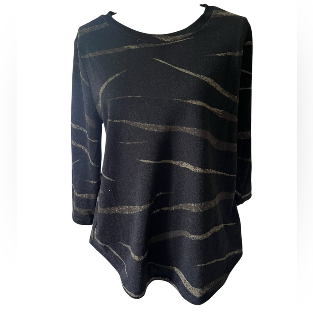 Liverpool 3/4 Sleeve Knit Top, size Large
